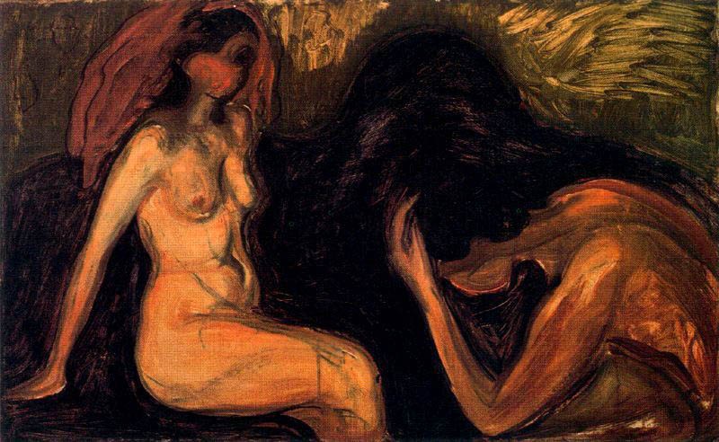 Edvard Munch Man and Woman